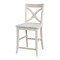 International Concepts Vineyard Counter Height Stool, 24" Seat Height, Unfinished S-142 - alternate 3